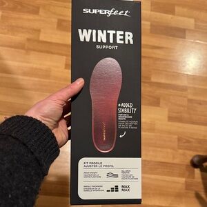 Winter Support Insoles - Red